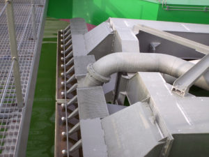 Bocca d’aspirazione e barra water-jet